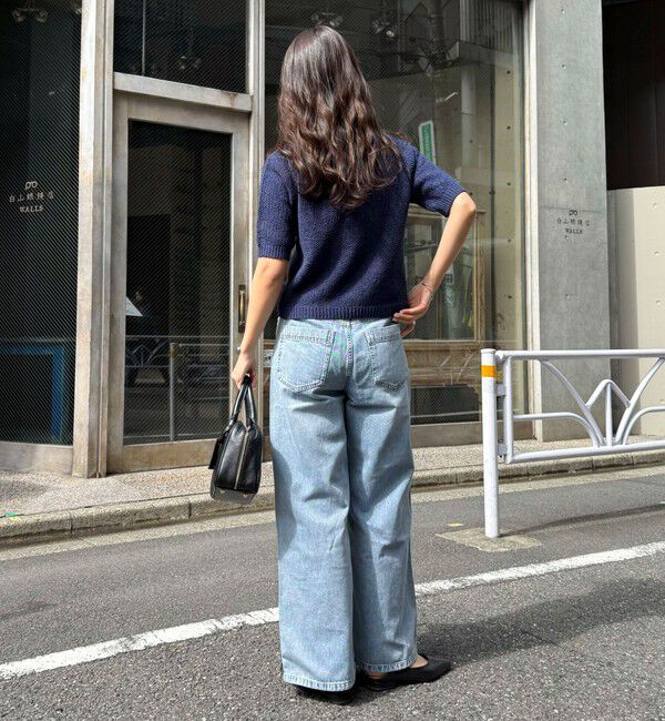 fredy emue「ドロストセミワイドデニムパンツ」|デニム|