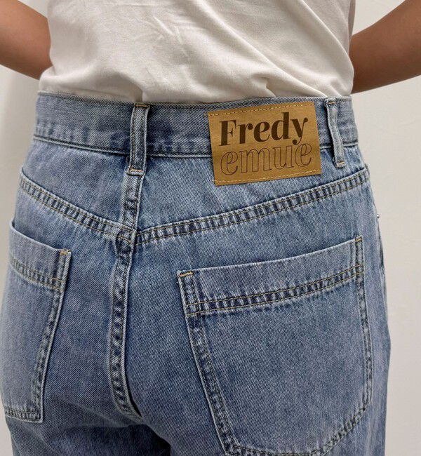 fredy emue「ドロストセミワイドデニムパンツ」|デニム|