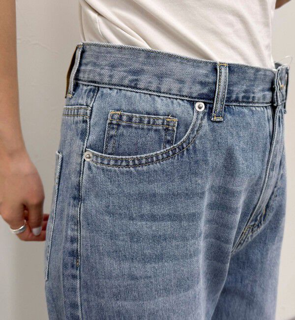 fredy emue「ドロストセミワイドデニムパンツ」|デニム|