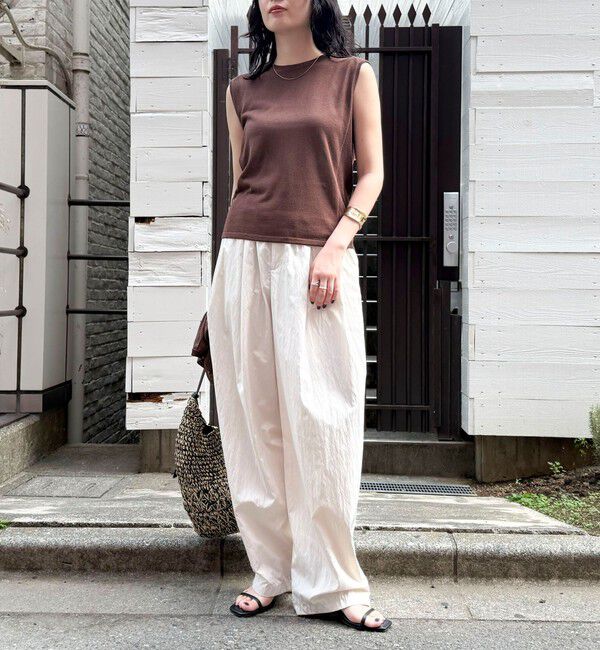 fredy emue「リネン混ノースリーブニットプルオーバー」|タンクトップ|