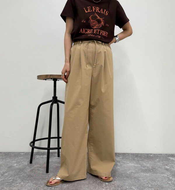 fredy emue「タイプライターストリングパンツ」|チノ|