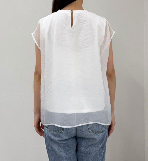 fredy emue「シアーオーガンジーレイヤードノースリーブブラウス」|シャツ・ブラウス|