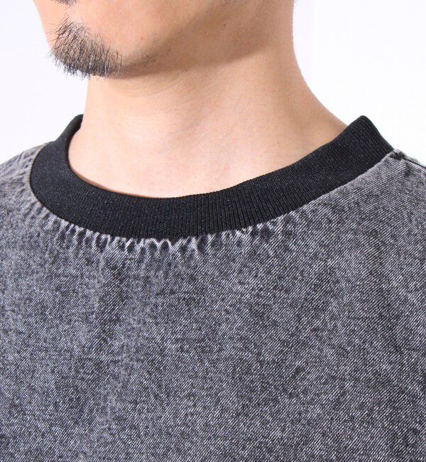 GLOSTER「【GLOSTER/グロスター】デニムライクカットソー クルーネックTシャツ ドローコード付き」|Tシャツ・カットソー|