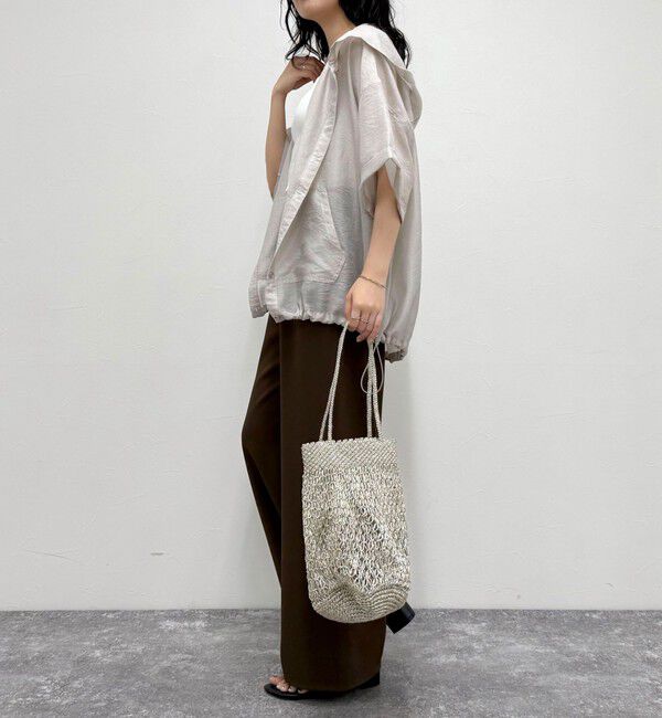 fredy emue「シアーフーディハーフスリーブシャツ」|シャツ・ブラウス|