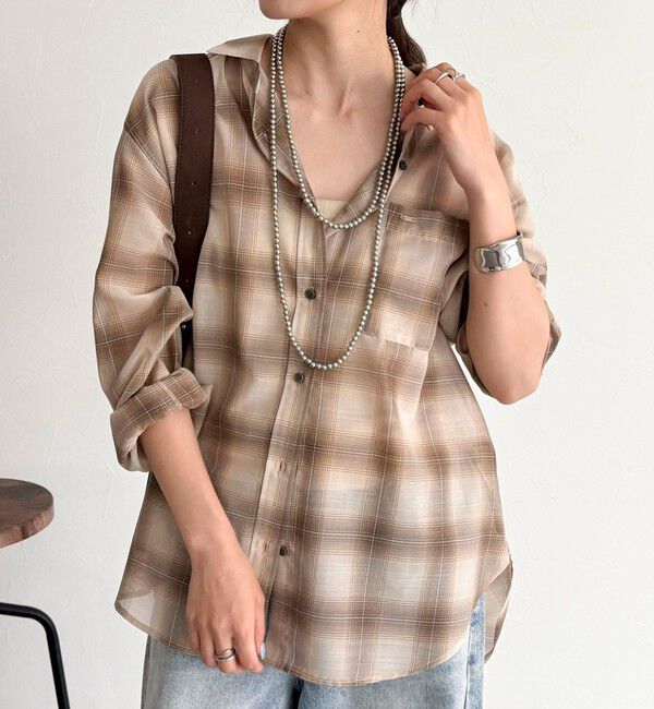 fredy emue「オンブレーチェック柄シャツ」|シャツ・ブラウス|