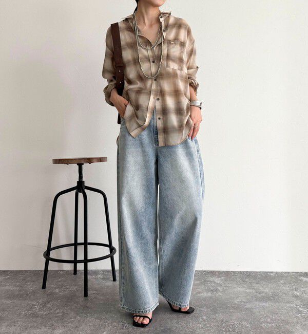 fredy emue「オンブレーチェック柄シャツ」|シャツ・ブラウス|