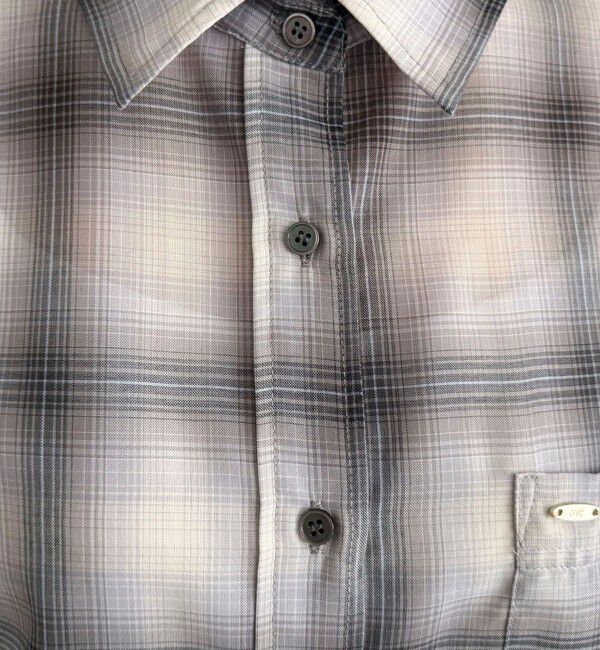 fredy emue「オンブレーチェック柄シャツ」|シャツ・ブラウス|