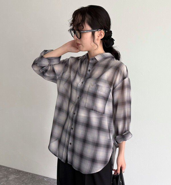 fredy emue「オンブレーチェック柄シャツ」|シャツ・ブラウス|
