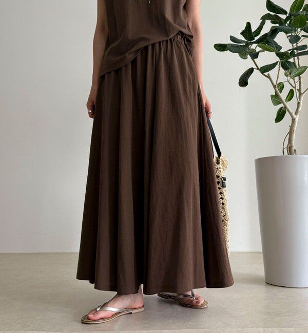 fredy emue「《セットアップ対応》タンブラー鹿の子フレアースカート」|スカート|