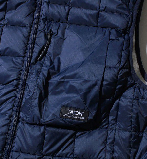 GLOSTER「【2WAYで着回せる】【UNISEX】GLOSTER配色別注 TAIONボア&times;ダウンベスト」|ダウンベスト・ベスト|