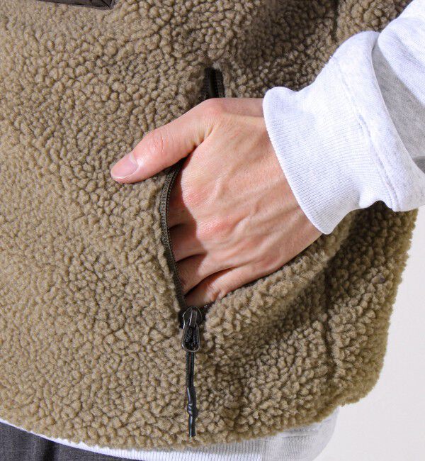 GLOSTER「【2WAYで着回せる】【UNISEX】GLOSTER配色別注 TAIONボア&times;ダウンベスト」|ダウンベスト・ベスト|