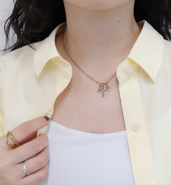 fredy emue「3モチーフプチネックレス」|ネックレス|ゴールド