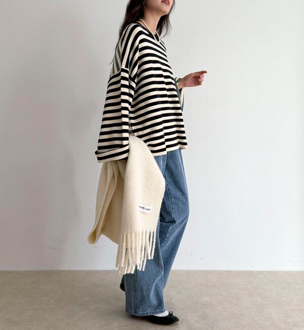 fredy emue「【GEVACO/ゲバコ】ボーダーニットプルオーバー」|ニット・セーター|