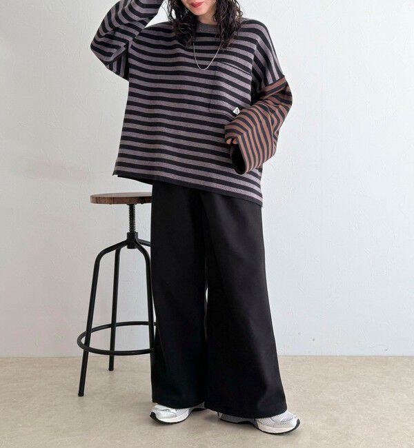 fredy emue「【GEVACO/ゲバコ】ボーダーニットプルオーバー」|ニット・セーター|