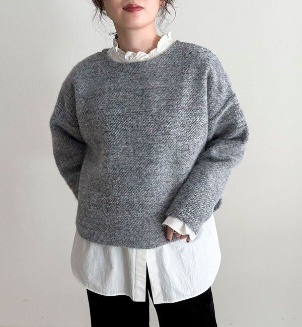 fredy emue「ツィードニットソーコクーンプルオーバー」|Tシャツ・カットソー|