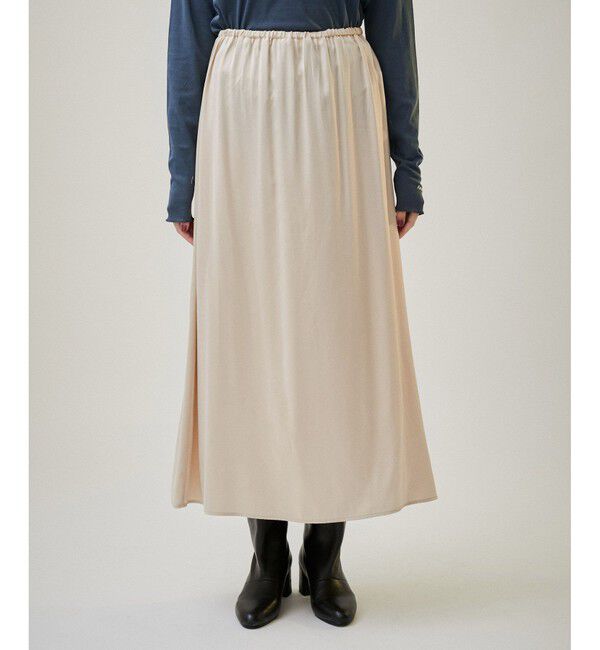 SALON adam et rope'「シルクフレアースカート【セットアップ対応】【洗える】」|スカート|
