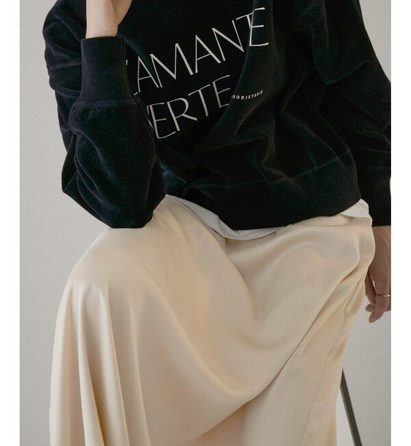 SALON adam et rope'「シルクフレアースカート【セットアップ対応】【洗える】」|スカート|