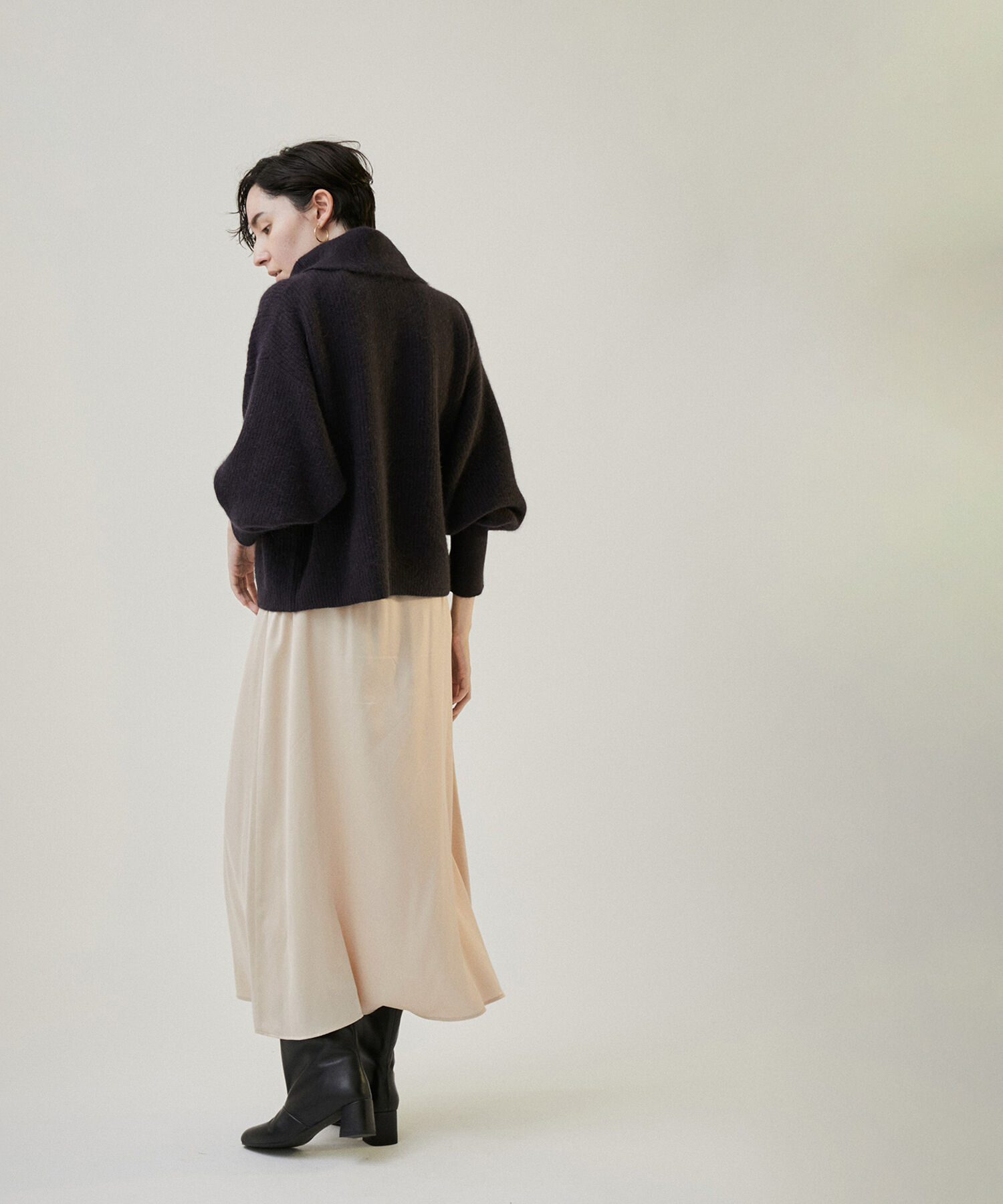 SALON adam et rope'「シルクフレアースカート【セットアップ対応】【洗える】」|スカート|