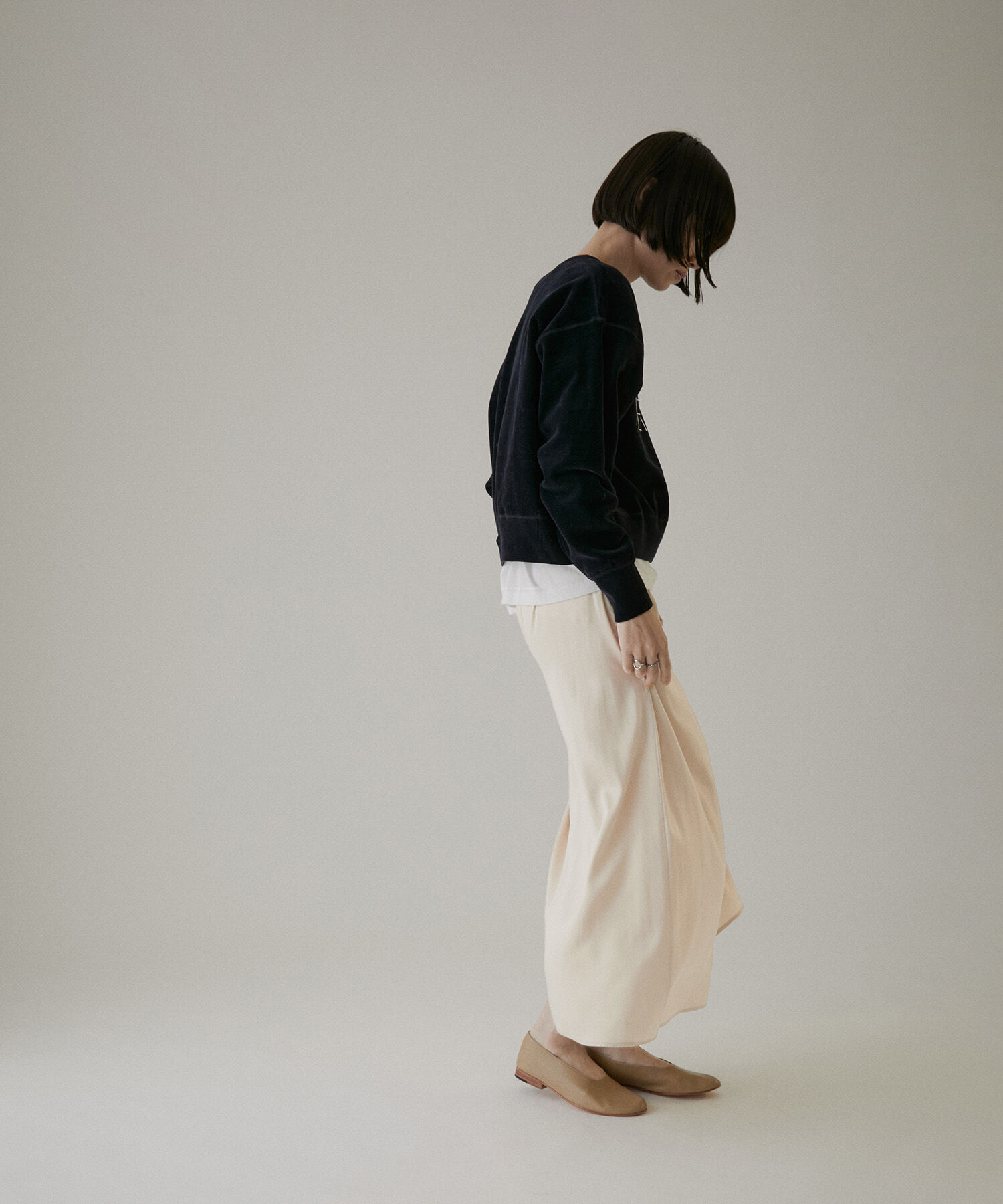 SALON adam et rope'「シルクフレアースカート【セットアップ対応】【洗える】」|スカート|