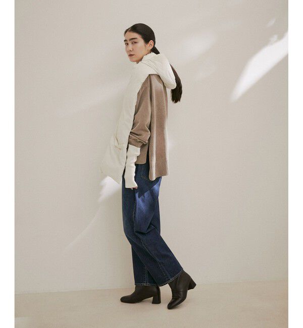 SALON adam et rope'「【雑誌掲載】[GREEN DOWN]フード付きダウンストール」|ストール|