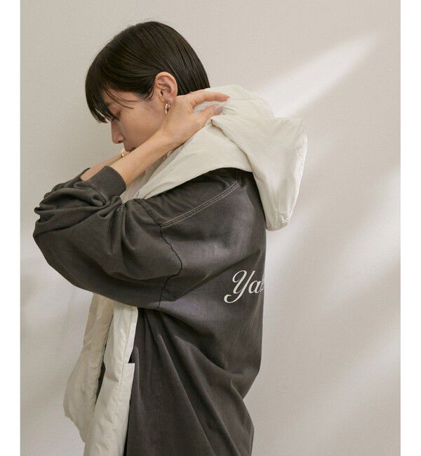 SALON adam et rope'「【雑誌掲載】[GREEN DOWN]フード付きダウンストール」|ストール|