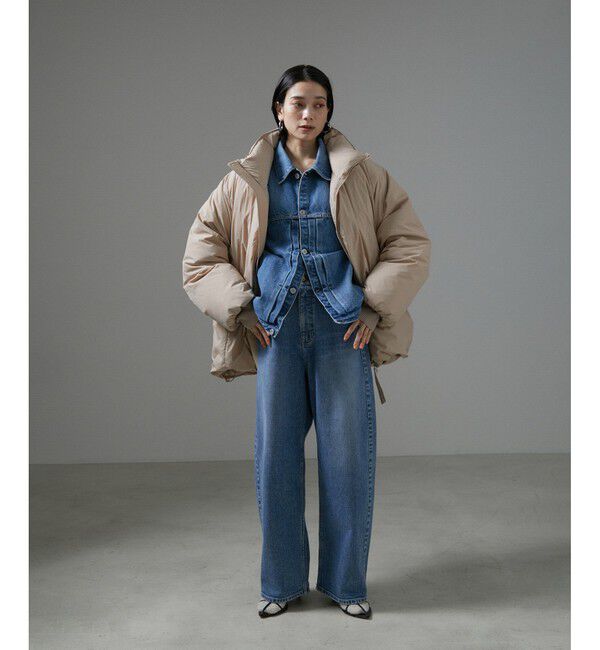 SALON adam et rope'「[GREENDOWN（グリーンダウン）][撥水加工]スタンドカラーダウンジャケット」|ダウン|