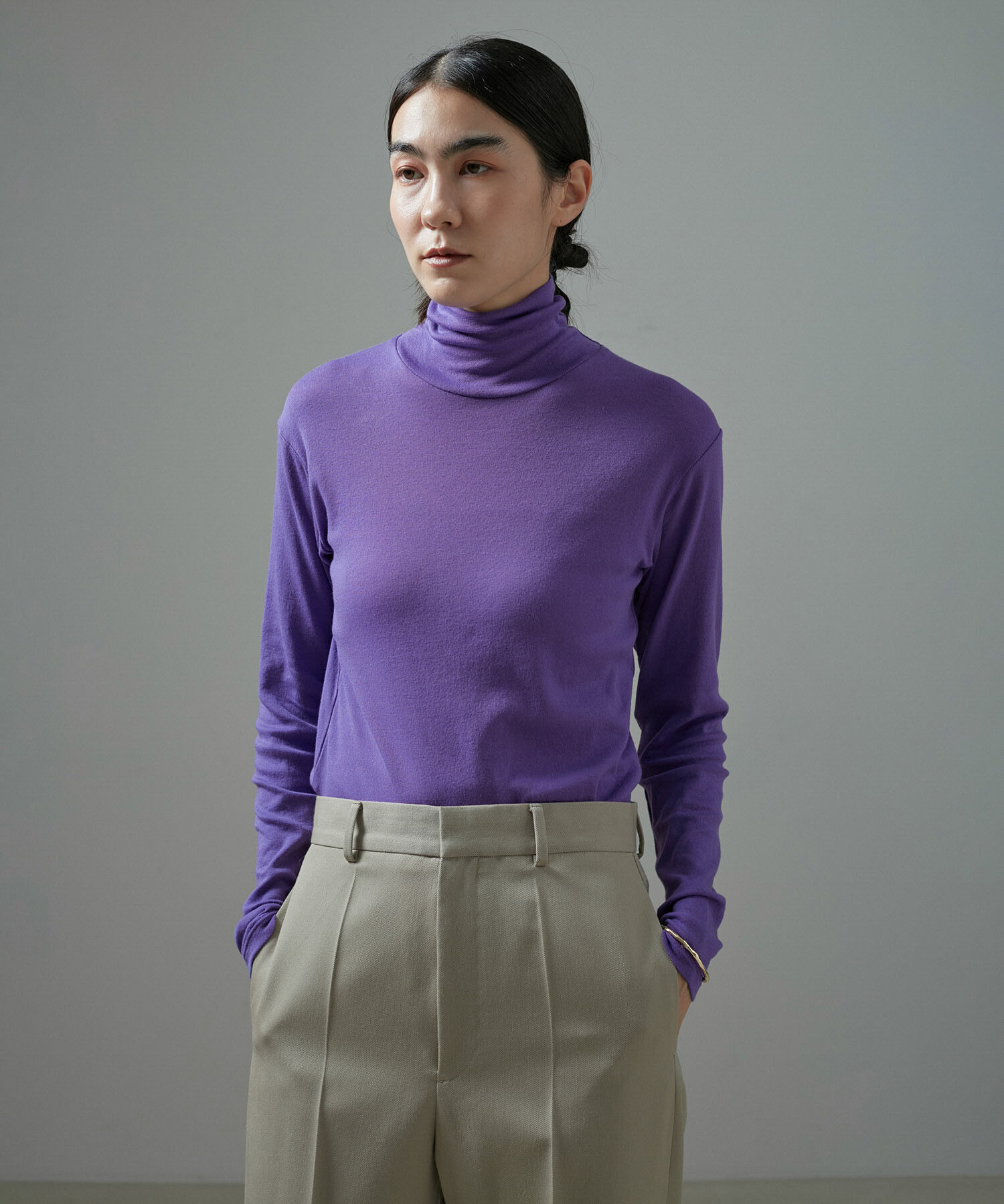 SALON adam et rope'「【Smile Cotton】2PACK TEE」|Tシャツ・カットソー|パープル(50)