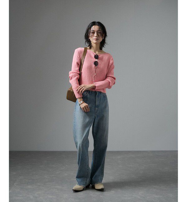 SALON adam et rope'「ローシルクリブニット2WAYカーディガン」|カーディガン|