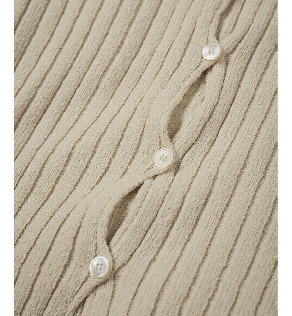 SALON adam et rope'「ローシルクリブニット2WAYカーディガン」|カーディガン|