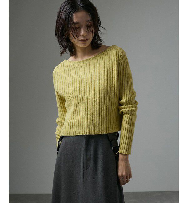 SALON adam et rope'「ローシルクリブニット2WAYカーディガン」|カーディガン|