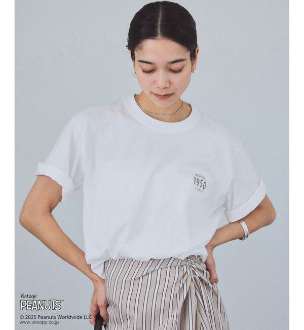 SALON adam et rope'「【WEB限定】PEANUTS&times;SALON anniversary Tシャツ」|Tシャツ・カットソー|ホワイト系(12)