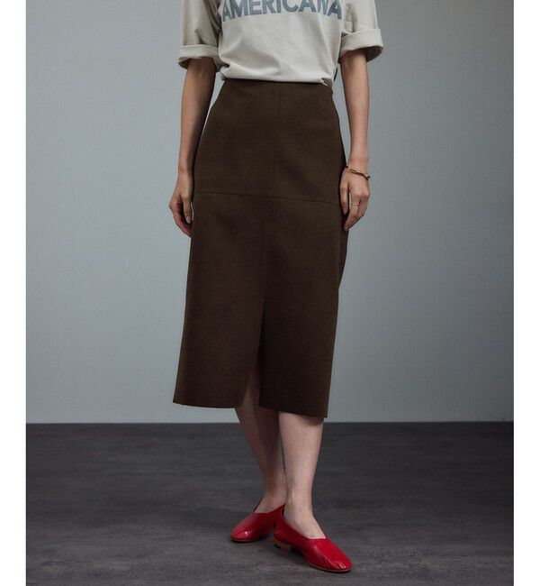 SALON adam et rope'「Ultrasuede(R)スエードスカート / セットアップ対応」|スカート|