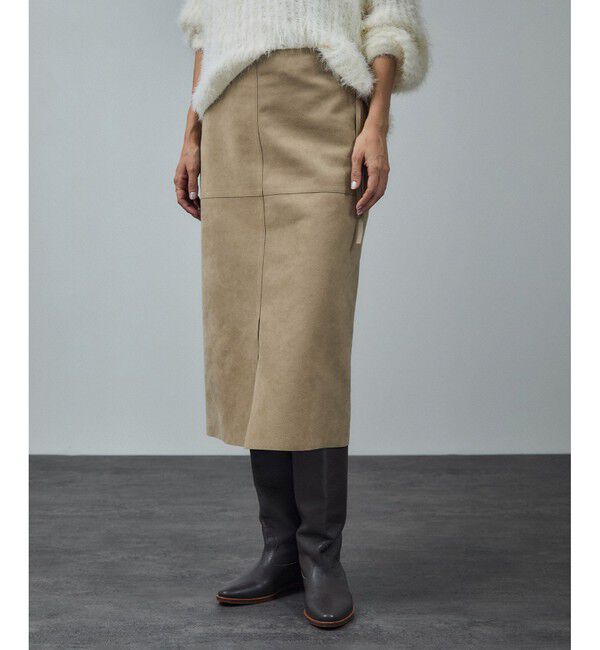 SALON adam et rope'「Ultrasuede(R)スエードスカート / セットアップ対応」|スカート|ベージュ(27)