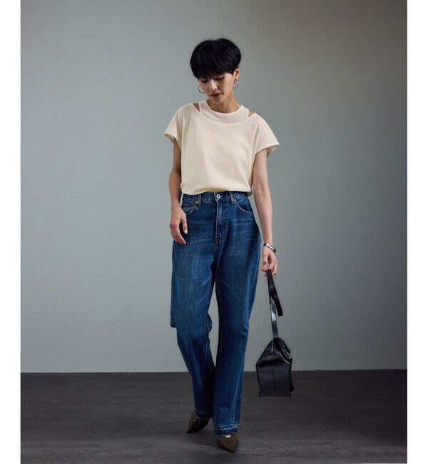 SALON adam et rope'「【WEB限定】マルチウェイベロアタッチレイヤードプルオーバー」|Tシャツ・カットソー|