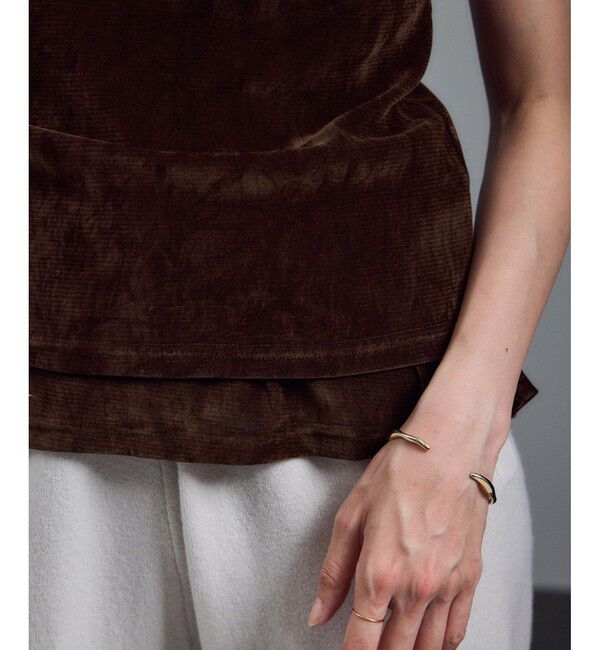 SALON adam et rope'「【WEB限定】マルチウェイベロアタッチレイヤードプルオーバー」|Tシャツ・カットソー|