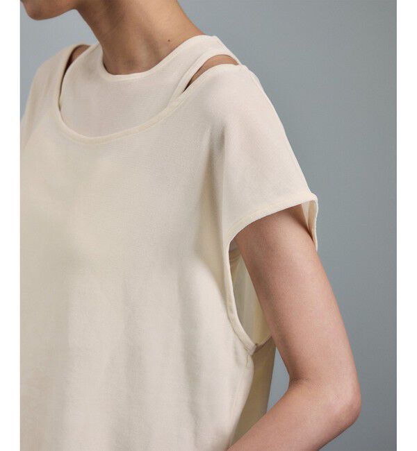 SALON adam et rope'「【WEB限定】マルチウェイベロアタッチレイヤードプルオーバー」|Tシャツ・カットソー|