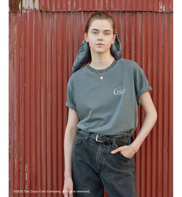 SALON adam et rope'「Coca-Cola ビンテージライクTシャツ」|Tシャツ・カットソー|グレー(07)