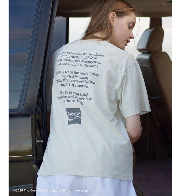 SALON adam et rope'「Coca-Cola ビンテージライクTシャツ」|Tシャツ・カットソー|