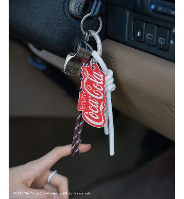 SALON adam et rope'「Coca-Cola ロゴチャーム」|チャーム・キーホルダー|レッド(60)