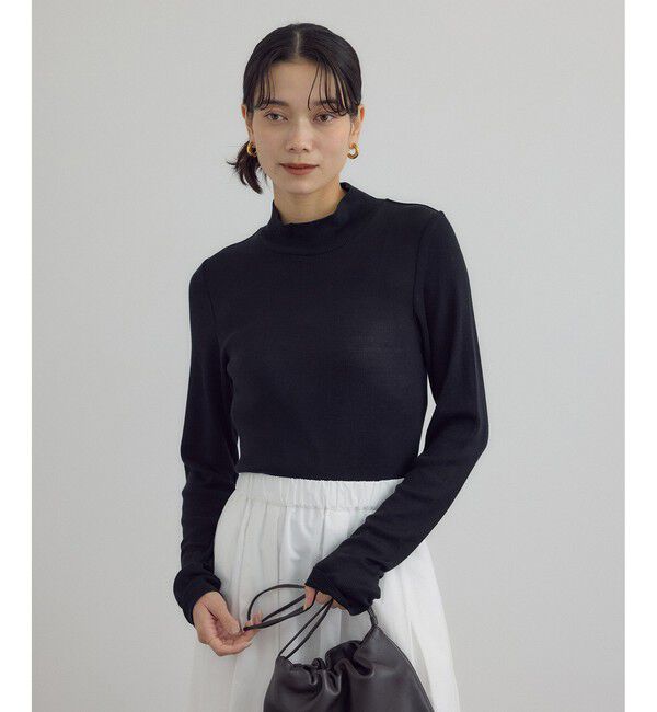SALON adam et rope'「Hug Silkハイネックプルオーバー」|Tシャツ・カットソー|