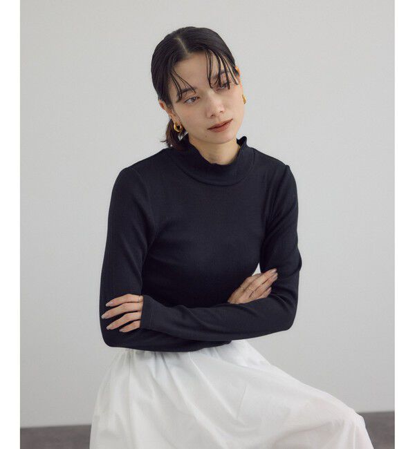 SALON adam et rope'「Hug Silkハイネックプルオーバー」|Tシャツ・カットソー|