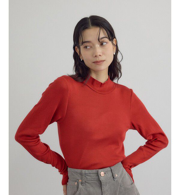 SALON adam et rope'「Hug Silkハイネックプルオーバー」|Tシャツ・カットソー|
