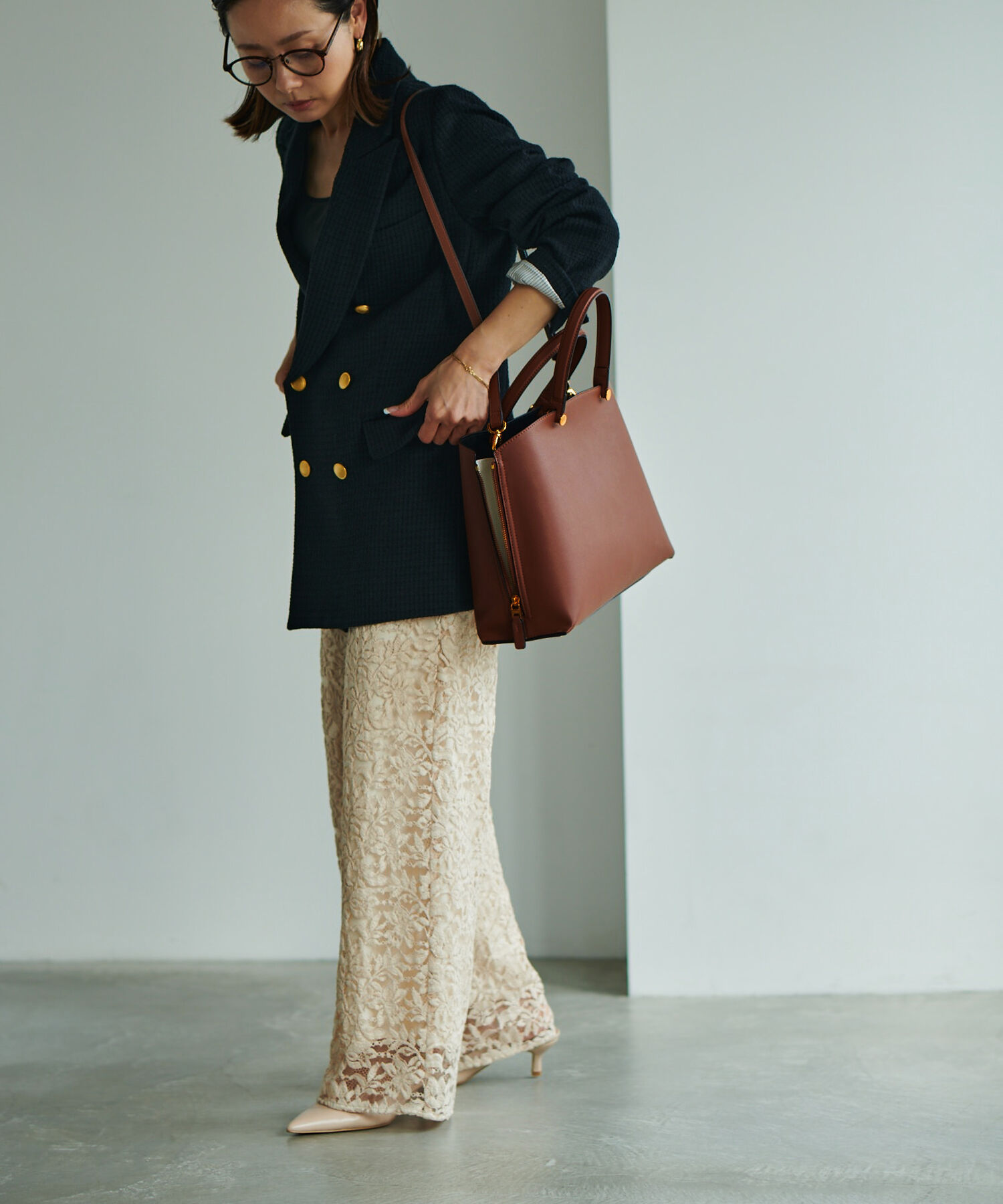 E'POR「【E'POR】Y BAG Medium（サイドジップトートバッグ）/一部WEB限定」|ハンドバッグ|