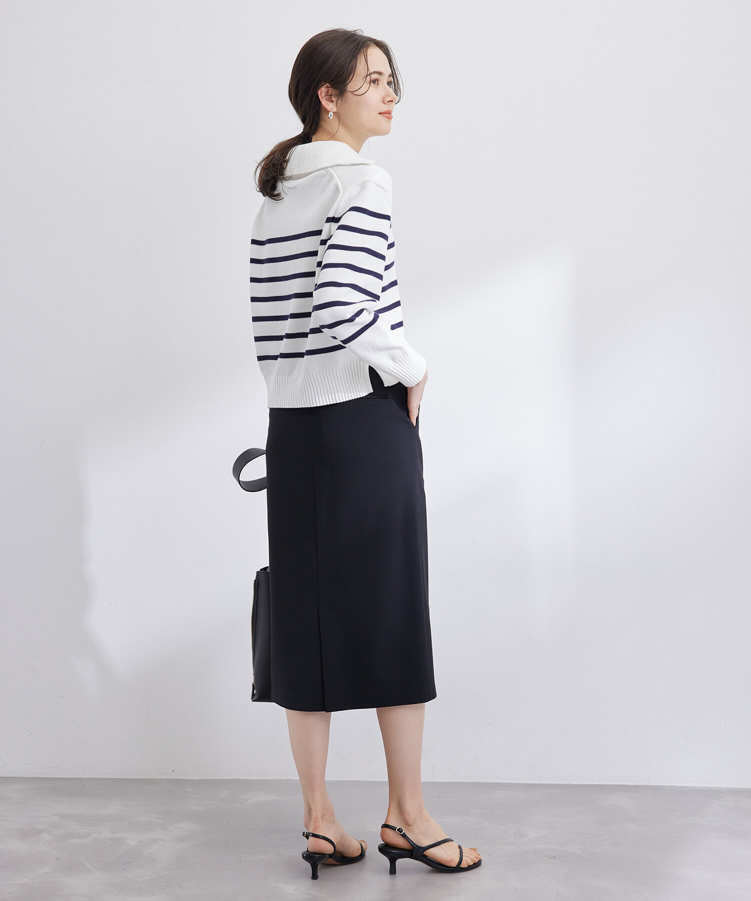ROPE「ストレッチハイウエストタイトスカート/セットアップ対応」|スカート|
