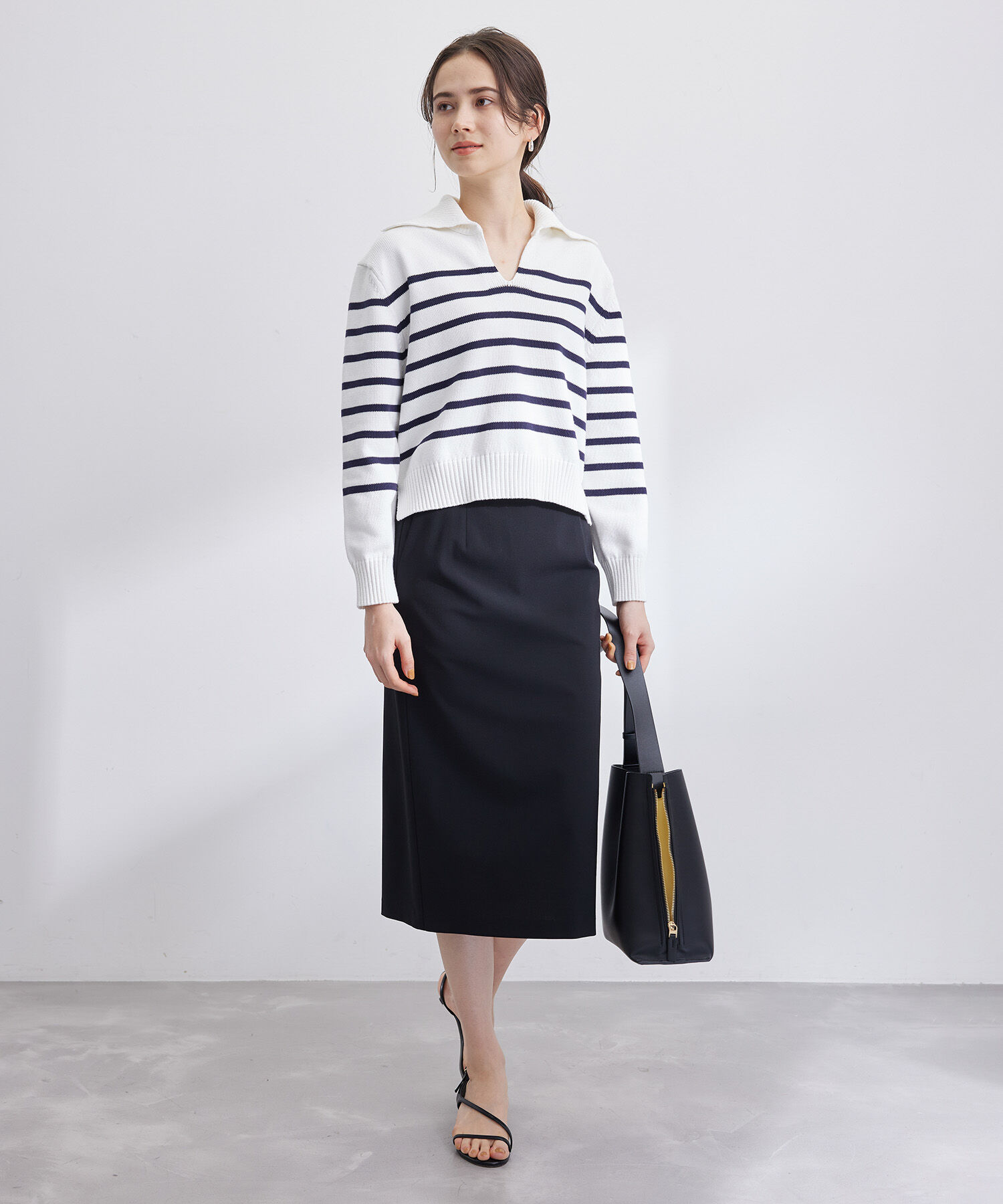 ROPE「ストレッチハイウエストタイトスカート/セットアップ対応」|スカート|