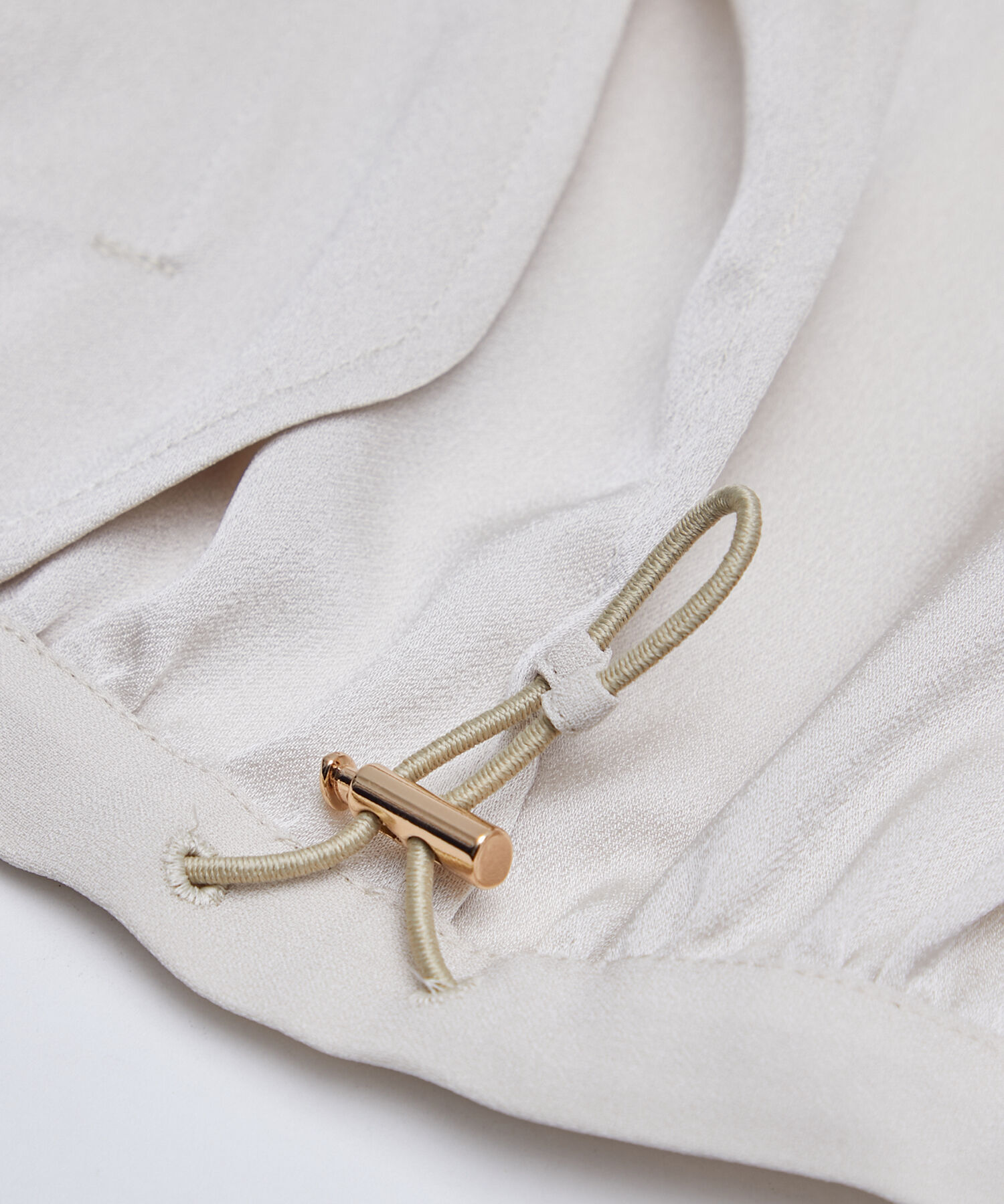 ROPE「【撥水加工】【洗える】とろみドライタッチノーカラーブルゾン/セットアップ対応」|ブルゾン・スタジャン|