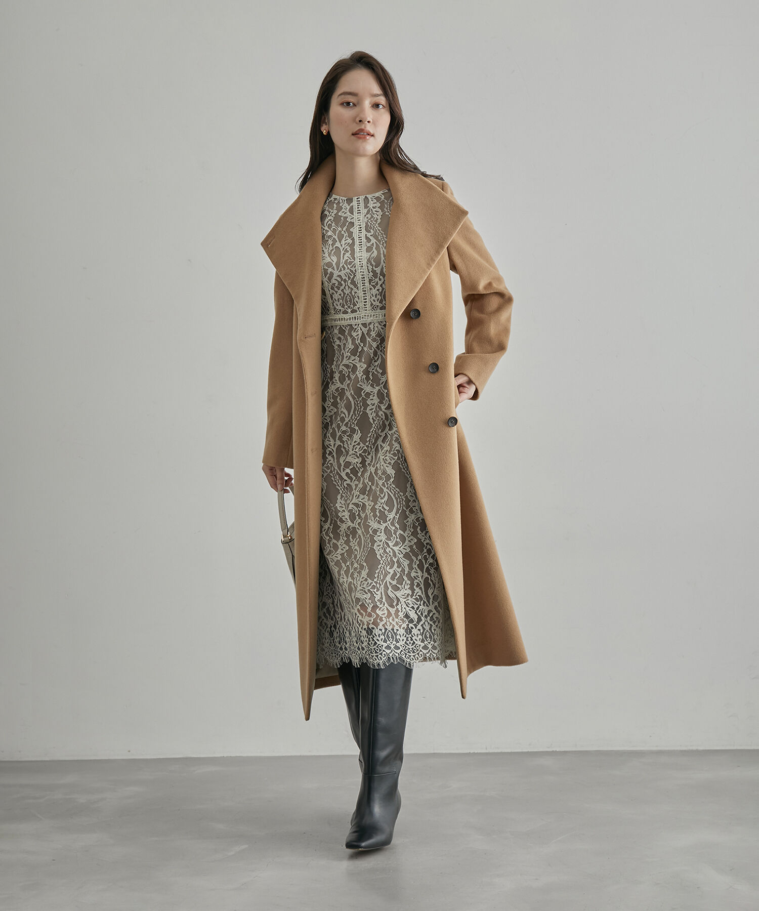 ROPE「【雑誌掲載】リアルレザーヒールロングブーツ」|その他|