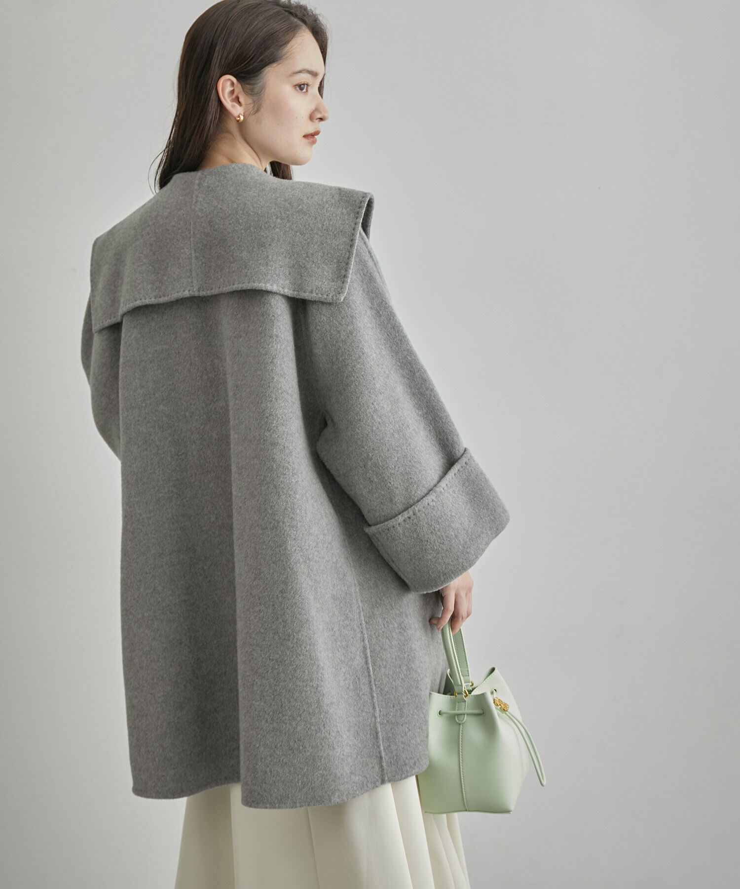 ROPE「【SUPER140's】【雑誌掲載】メルトンショールカラーコート」|その他|