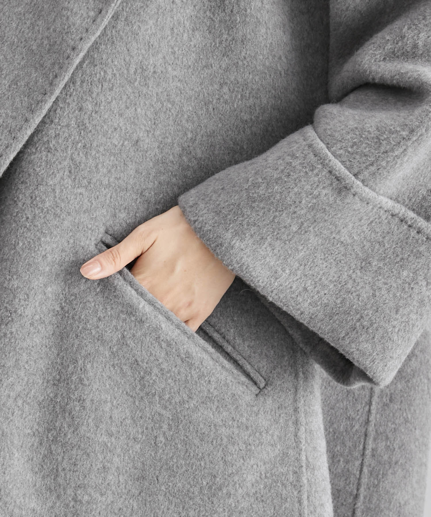 ROPE「【SUPER140's】【雑誌掲載】メルトンショールカラーコート」|その他|