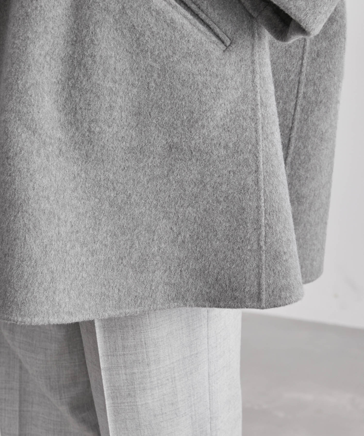 ROPE「【SUPER140's】【雑誌掲載】メルトンショールカラーコート」|その他|